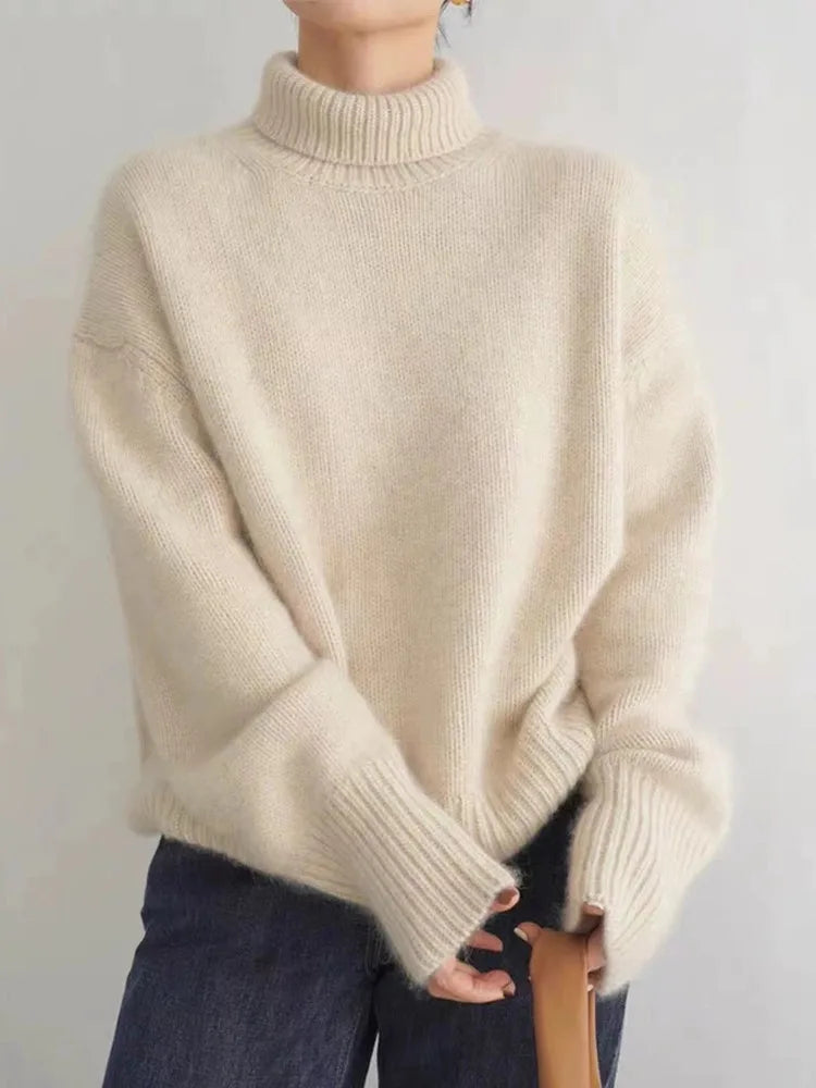 Luciana Collar Cashmere Knit
