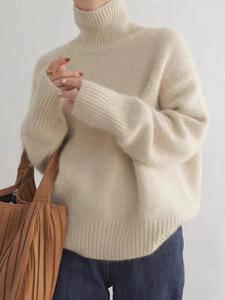 Luciana Collar Cashmere Knit