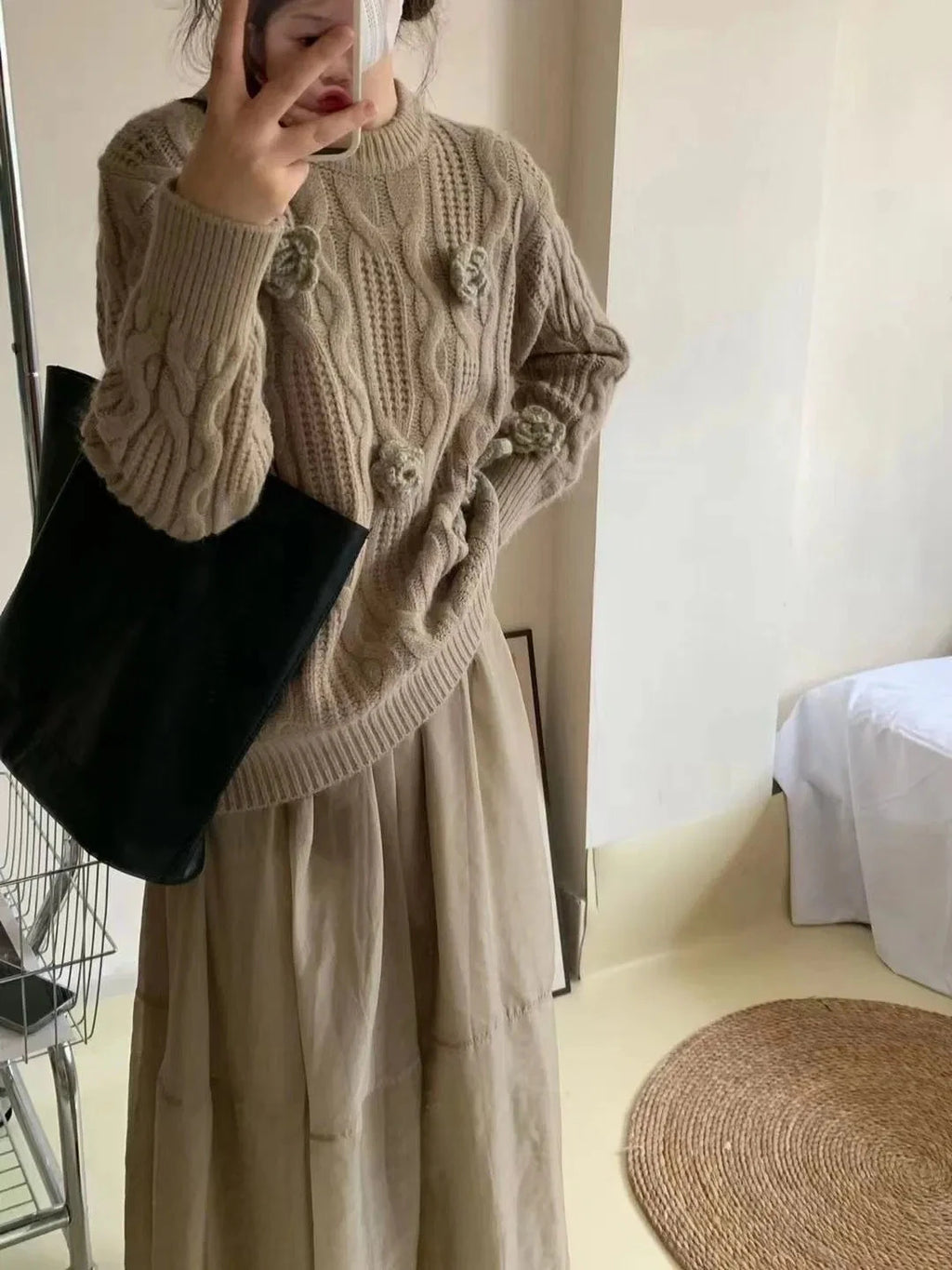 Lavinia™ Embroidered Knitted Sweater f Lune Blanche