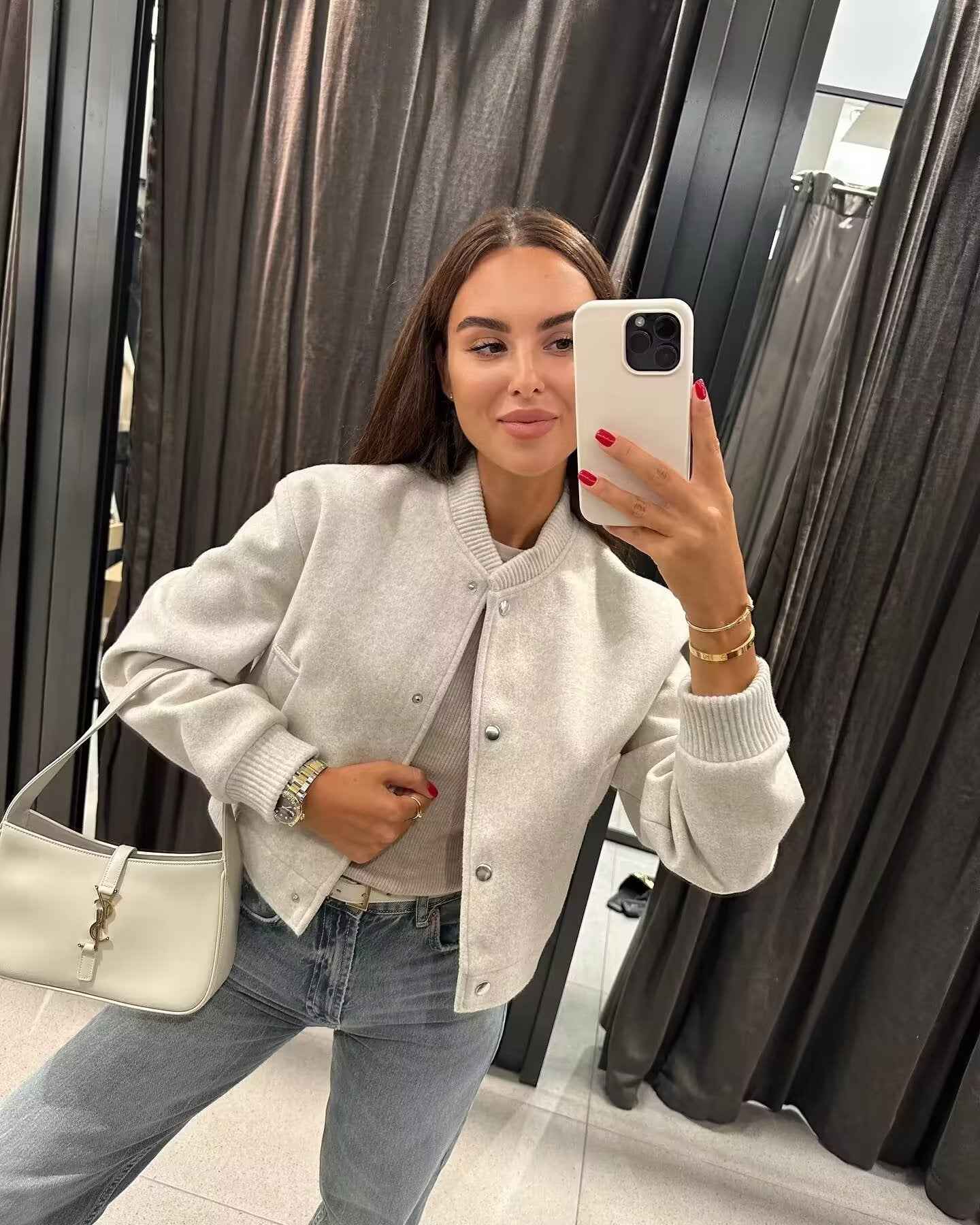 Lune Blancha Oversize Bomberjacke Lune Blanche