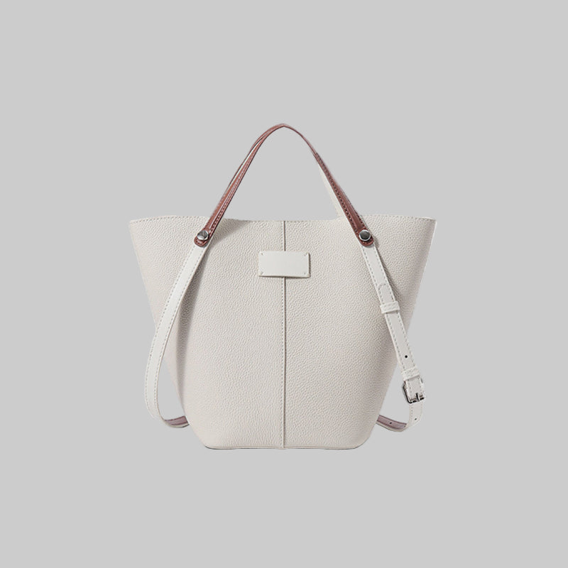 Premium-Custom-Leather-Bucket-Tote-Bag-with-Adjustable-Shoulder