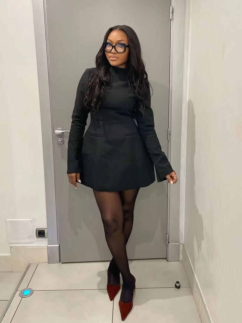 Corvelle Mini Dress with Long Sleeves and Back Cut-Out Lune Blanche