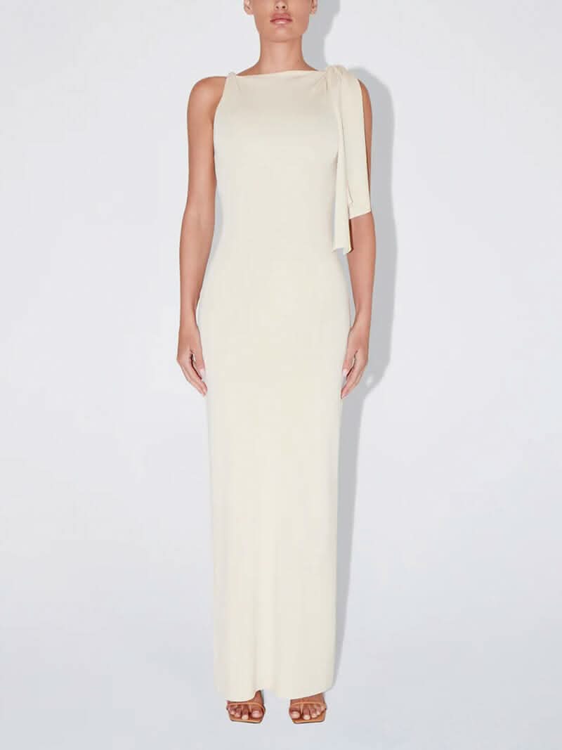 Noéla One-Shoulder Dress Lune Blanche